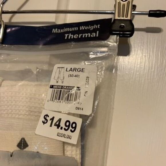 Indera Maximum Weight Thermal Underwear Bottoms *New* - Picture 2 of 5